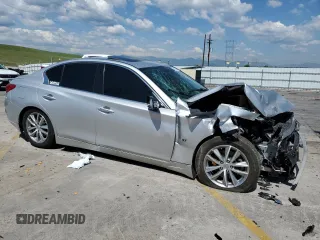 2015 Infiniti Q50 z VIN JN1BV7AR3FM414717, wystawiony jako Copart lot #58420545 z przebiegiem 79 393 mil mil oraz Szkoda całkowita • Salvage title. Historia ofert i sprzedaży dostępna na DreamBid. Obrazek 4.
