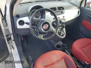 2015 FIAT 500 Pop with VIN 3C3CFFAR3FT612477, listed as a Copart auction lot 54774185 with 124,803 mi miles and Salvage title. Bid and sale history available at DreamBid. Image 8.