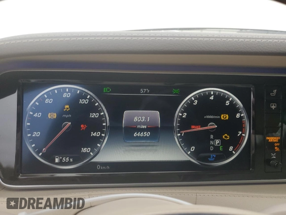 2017 Mercedes-Benz S 550 with VIN WDDUG8CB2HA318206, listed as a Copart auction lot 43399165 with 64,650 mi miles and Salvage Title. Bid and sale history available at carsss.com. Image 9.