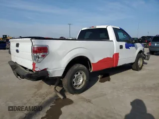 2014 Ford F-150 XL with VIN 1FTMF1CM2EKD70205, listed as a Copart auction lot 43963335 with 214,912 mi miles and Salvage title. Bid and sale history available at DreamBid. Image 3.
