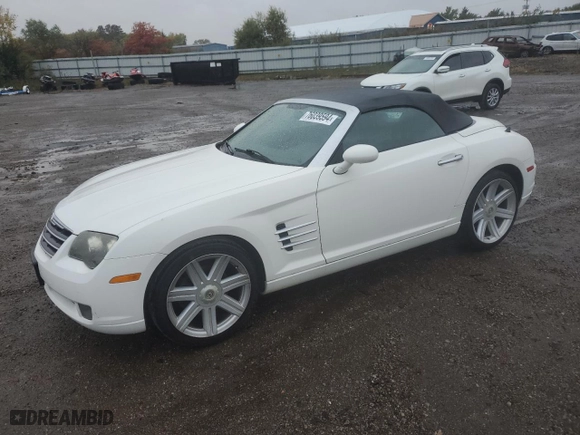 2005 Chrysler Crossfire Limited with VIN 1C3AN65L75X056564, listed as a Copart auction lot 76039594 with 68,256 mi miles and Salvage Title. Bid and sale history available at carsss.com. Image 1.