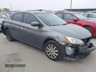 2015 Nissan Sentra S with VIN 3N1AB7AP1FY345428, listed as a IAAI auction lot 42044857 with 113,046 mi miles. Bid and sale history available at carsss.com. Image 1.