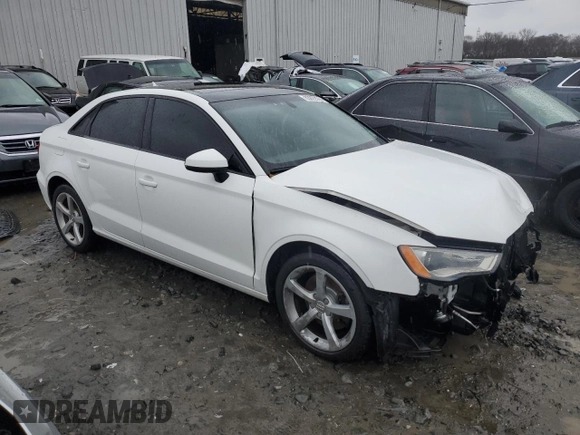 2016 Audi A3 2.0T Premium with VIN WAUB8GFF3G1059082, listed as a Copart auction lot 83622674 with 57,115 mi miles and Salvage Title. Bid and sale history available at carsss.com. Image 4.