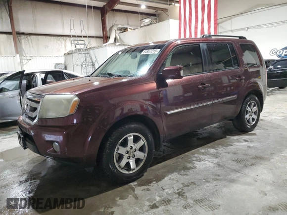 2009 Honda Pilot Touring with VIN 5FNYF48949B054041, listed as a Copart auction lot 54987215 with 257,800 mi miles and Clean Title. Bid and sale history available at carsss.com. Image 1.