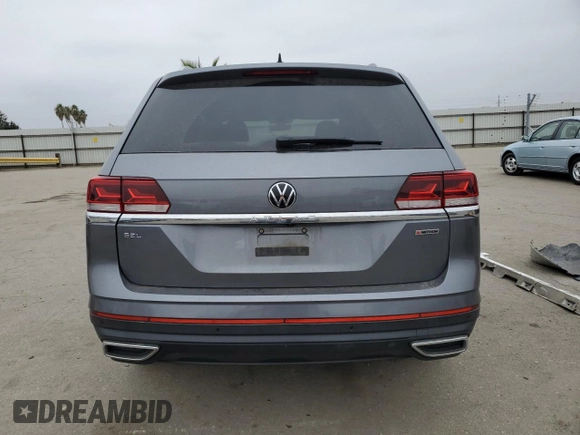 2021 Volkswagen Atlas SEL with VIN 1V2BP2CA0MC603750, listed as a Copart auction lot 85717244 with 39,303 mi miles and Salvage title. Bid and sale history available at DreamBid. Image 6.