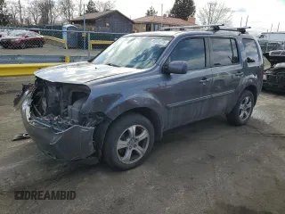 2014 Honda Pilot EX-L with VIN 5FNYF4H50EB005362, listed as a Copart auction lot 46695275 with 106,175 mi miles and Salvage Title. Bid and sale history available at DreamBid. Image 1.