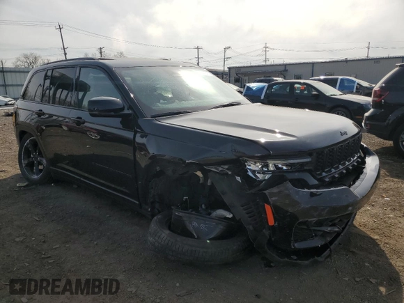 2025 Jeep Grand Cherokee Limited with VIN 1C4RJHBG6SC291683, listed as a Copart auction lot 53647545 with 6,482 mi miles and Salvage title. Bid and sale history available at DreamBid. Image 4.