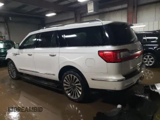 2018 Lincoln Navigator Reserve with VIN 5LMJJ3LT4JEL05314, listed as a Copart auction lot 47686825 with 70,679 mi miles and Salvage title. Bid and sale history available at DreamBid. Image 2.