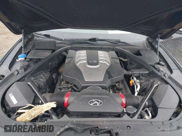 2015 Hyundai Genesis 5.0L with VIN KMHGN4JF3FU064668, listed as a IAAI auction lot 41139235 with 58,353 mi miles. Bid and sale history available at carsss.com. Image 10.