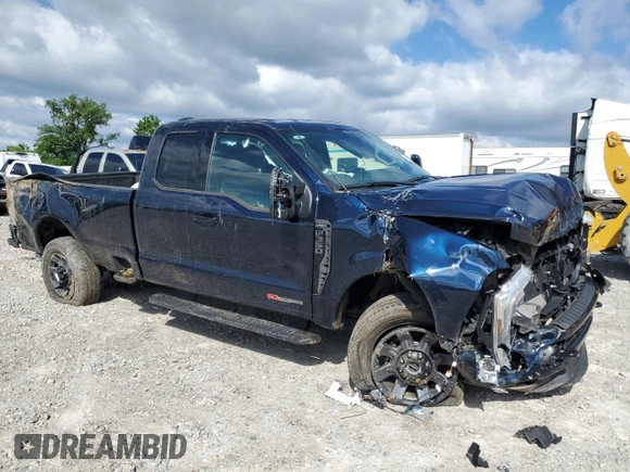 2024 Ford F-350 with VIN 1FT8X3BM9REC16963, listed as a Copart auction lot 57409615 with 21,712 mi miles and Salvage title. Bid and sale history available at DreamBid. Image 4.