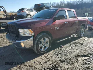 2017 Ram 1500 Big Horn with VIN 1C6RR7LM4HS881037, listed as a Copart auction lot 43781335 with 101,829 mi miles and Salvage Title. Bid and sale history available at carsss.com. Image 1.