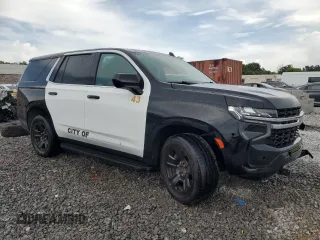 2021 Chevrolet Tahoe Commercial with VIN 1GNSCLED0MR362867, listed as a Copart auction lot 60454365 with 41,520 mi miles and Salvage title. Bid and sale history available at DreamBid. Image 4.