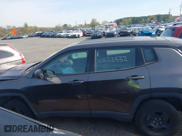 2018 Jeep Compass Sport with VIN 3C4NJDAB7JT481279, listed as a IAAI auction lot 40633532 with 87,675 mi miles and . Bid and sale history available at DreamBid. Image 14.