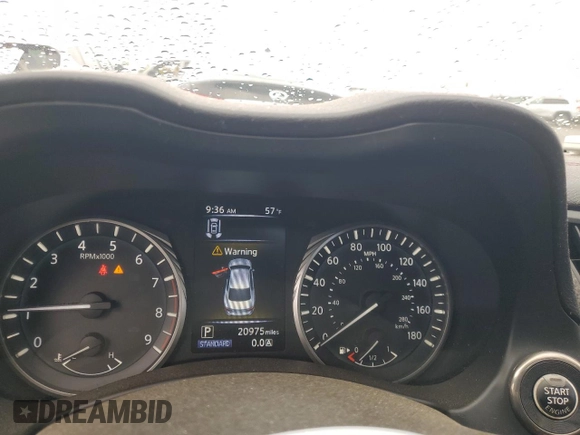 2021 Infiniti Q50 Red Sport 400 with VIN JN1FV7DP5MM850476, listed as a Copart auction lot 42604755 with 20,975 mi miles and Salvage Title. Bid and sale history available at DreamBid. Image 9.