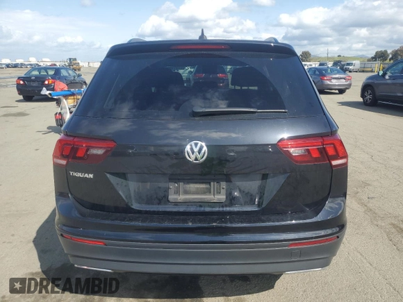 2021 Volkswagen Tiguan S with VIN 3VV1B7AX3MM016927, listed as a Copart auction lot 51351865 with 43,594 mi miles and Salvage title. Bid and sale history available at DreamBid. Image 6.