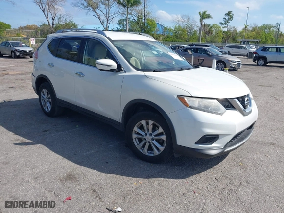 2016 Nissan Rogue S with VIN KNMAT2MV7GP618804, listed as a IAAI auction lot 41634599 with 123,859 mi miles. Bid and sale history available at carsss.com. Image 1.