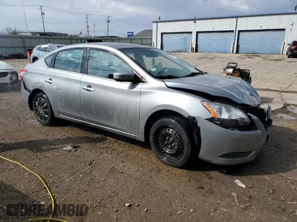 2013 Nissan Sentra S with VIN 3N1AB7AP1DL687066, listed as a Copart auction lot 50777695 with 84,332 mi miles and Salvage Title. Bid and sale history available at DreamBid. Image 4.