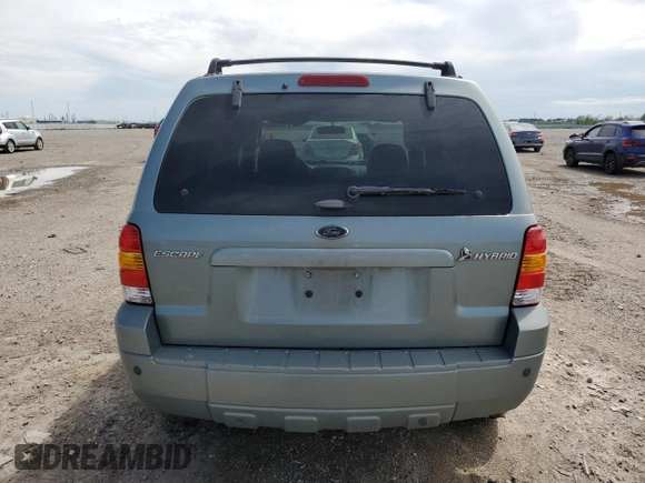 2006 Ford Escape Hybrid with VIN 1FMCU95H56KA08737, listed as a Copart auction lot 47549904 with 210,918 mi miles and Salvage title. Bid and sale history available at DreamBid. Image 6.