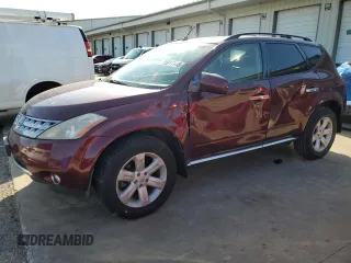 2006 Nissan Murano SL z VIN JN8AZ08T26W420975, wystawiony jako Copart lot #55017185 z przebiegiem 145 273 mil mil oraz Szkoda całkowita • Salvage title. Historia ofert i sprzedaży dostępna na DreamBid. Obrazek 1.