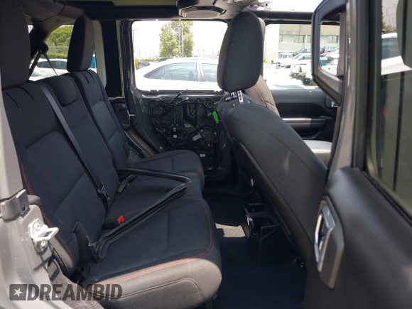2020 Jeep Wrangler Unlimited Rubicon with VIN 1C4HJXFG3LW279636, listed as a IAAI auction lot 42430354 with 19,631 mi miles and . Bid and sale history available at DreamBid. Image 8.