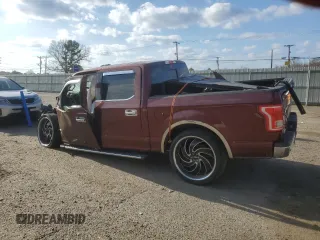 2015 Ford F-150 XL with VIN 1FTEW1CG1FKF02919, listed as a Copart auction lot 43647265 with 0 mi miles and Non Repairable. Bid and sale history available at carsss.com. Image 2.