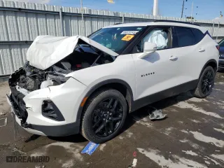 2022 Chevrolet Blazer LT with VIN 3GNKBJRS9NS173939, listed as a Copart auction lot 46825245 with 0 mi miles and Salvage Title. Bid and sale history available at carsss.com. Image 1.
