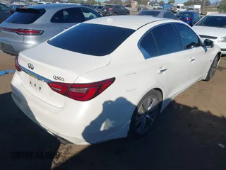 2018 Infiniti Q50 3.0t LUXE with VIN JN1EV7AP5JM362091, listed as a IAAI auction lot 41402140 with 73,355 mi miles. Bid and sale history available at carsss.com. Image 4.