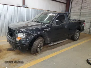 2014 Ford F-150 XL with VIN 1FTMF1EF2EKF89275, listed as a Copart auction lot 55439885 with 122,900 mi miles and Salvage title. Bid and sale history available at DreamBid. Image 1.