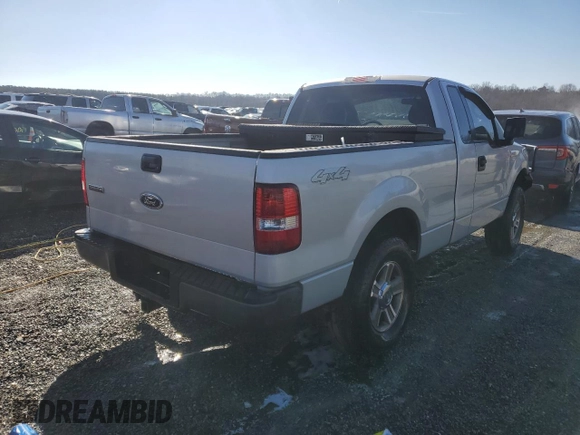 2005 Ford F-150 XL with VIN 1FTRF14535NB98598, listed as a Copart auction lot 88928675 with 214,304 mi miles and Salvage Title. Bid and sale history available at carsss.com. Image 3.