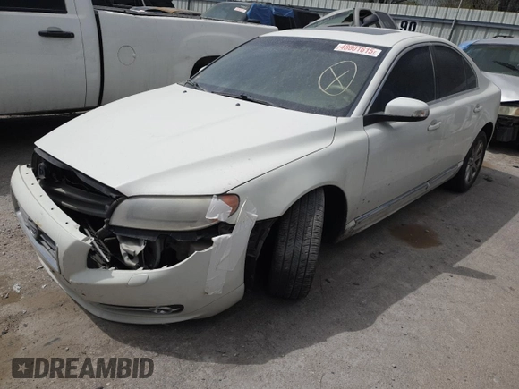 2011 Volvo S80 3.2L with VIN YV1952AS6B1148746, listed as a Copart auction lot 48601615 with 168,386 mi miles and Salvage Title. Bid and sale history available at carsss.com. Image 1.