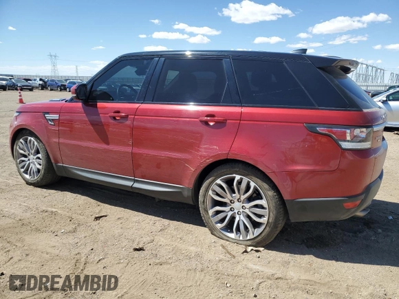 2017 Land Rover Range Rover Sport HSE with VIN SALWR2FV9HA677335, listed as a Copart auction lot 55088705 with 124,453 mi miles and Salvage Title. Bid and sale history available at DreamBid. Image 2.