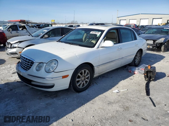 2007 Kia Amanti with VIN KNALD125375138836, listed as a Copart auction lot 42238245 with 104,871 mi miles and Salvage Title. Bid and sale history available at carsss.com. Image 1.