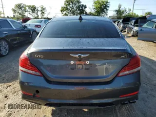 2020 Genesis G70 2.0T with VIN KMTG34LA5LU047685, listed as a Copart auction lot 73717104 with 0 mi miles and Non Repairable. Bid and sale history available at carsss.com. Image 6.