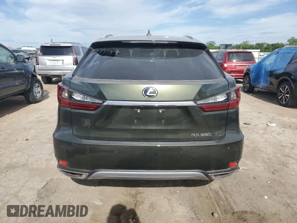 2021 Lexus RX 350 z VIN 2T2HZMDA2MC302481, wystawiony jako Copart lot #54737155 z przebiegiem 37 373 mil mil oraz Szkoda całkowita • Salvage title. Historia ofert i sprzedaży dostępna na DreamBid. Obrazek 6.