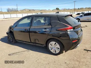 2025 Nissan LEAF S with VIN 1N4AZ1BV1SC557757, listed as a Copart auction lot 80913174 with 3,270 mi miles and Salvage Title. Bid and sale history available at carsss.com. Image 2.