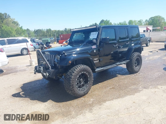 2017 Jeep Wrangler Unlimited Sahara with VIN 1C4BJWEG4HL637482, listed as a IAAI auction lot 41951349 with 76,030 mi miles. Bid and sale history available at carsss.com. Image 2.