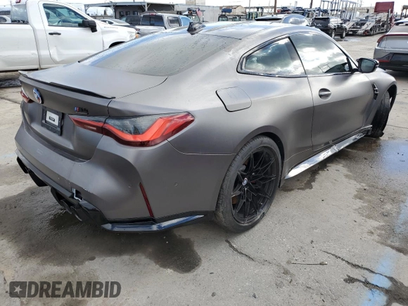2022 BMW M4 Competition z VIN WBS33AZ00NCH76823, wystawiony jako Copart lot #48076435 z przebiegiem 42 493 mil mil oraz Szkoda całkowita • Salvage title. Historia ofert i sprzedaży dostępna na DreamBid. Obrazek 3.