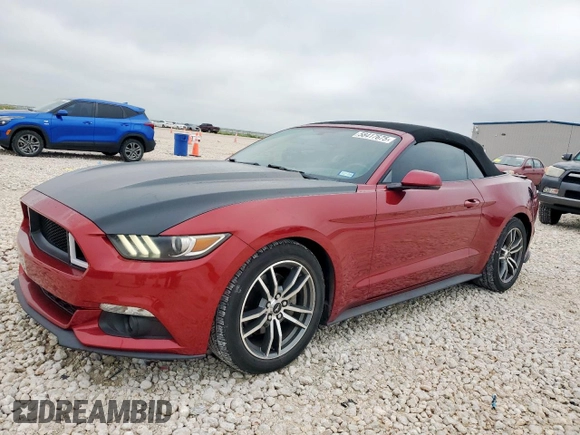 2015 Ford Mustang EcoBoost Premium with VIN 1FATP8UH5F5380428, listed as a Copart auction lot 58417675 with 91,201 mi miles and Salvage title. Bid and sale history available at DreamBid. Image 1.