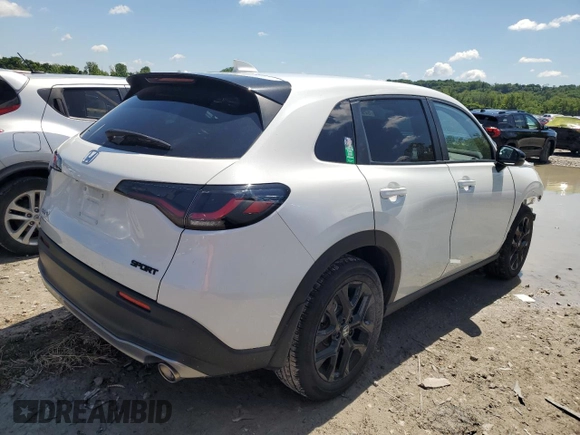 2024 Honda HR-V Sport with VIN 3CZRZ2H54RM734279, listed as a Copart auction lot 57991175 with 18,705 mi miles and Salvage title. Bid and sale history available at DreamBid. Image 3.