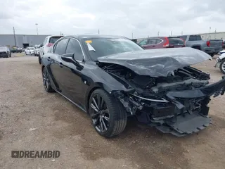 2021 Lexus IS with VIN JTHGZ1B23M5045532, listed as a IAAI auction lot 41747895 with 18,716 mi miles. Bid and sale history available at carsss.com. Image 1.