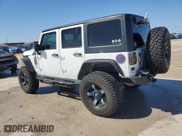 2017 Jeep Wrangler Unlimited Sport with VIN 1C4BJWDG4HL521751, listed as a Copart auction lot 48375485 with 89,117 mi miles and Salvage title. Bid and sale history available at DreamBid. Image 2.
