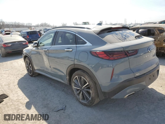 2023 Infiniti QX55 Essential with VIN 3PCAJ5KR7PF115801, listed as a Copart auction lot 48734335 with 20,898 mi miles and Salvage title. Bid and sale history available at DreamBid. Image 2.