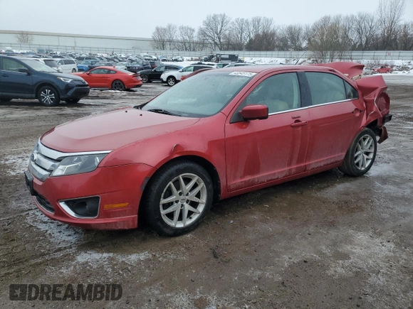 2011 Ford Fusion SEL with VIN 3FAHP0CG6BR182108, listed as a Copart auction lot 43545175 with 132,550 mi miles and Salvage Title. Bid and sale history available at DreamBid. Image 1.