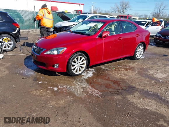 2009 Lexus IS 250 with VIN JTHCK262295031275, listed as a IAAI auction lot 41976845 with 264,375 mi miles and . Bid and sale history available at carsss.com. Image 18.