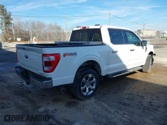 2023 Ford F-150 XL with VIN 1FTFW1E8XPFA58413, listed as a IAAI auction lot 40633171 with 92,438 mi miles. Bid and sale history available at carsss.com. Image 4.