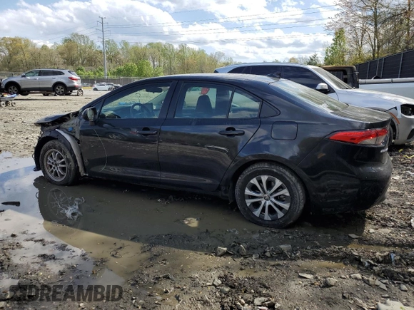2021 Toyota Corolla Hybrid LE with VIN JTDEAMDE1MJ002887, listed as a Copart auction lot 53092595 with 65,547 mi miles and Salvage Title. Bid and sale history available at carsss.com. Image 2.