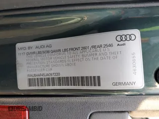 2018 Audi S4 Premium Plus with VIN WAUB4AF45JA097220, listed as a Copart auction lot 78239774 with 101,833 mi miles and Salvage Title. Bid and sale history available at carsss.com. Image 12.