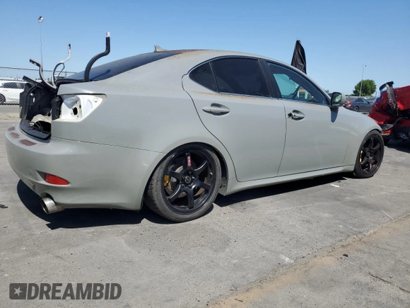 2007 Lexus IS 350 z VIN JTHBE262575013093, wystawiony jako Copart lot #58269865 z przebiegiem 188 042 mil mil oraz Szkoda całkowita • Salvage title. Historia ofert i sprzedaży dostępna na DreamBid. Obrazek 3.