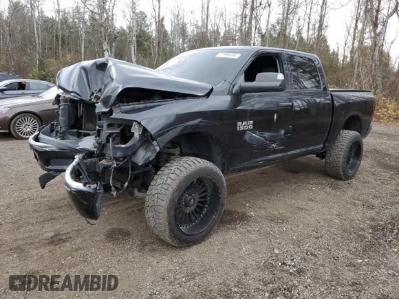 2017 Ram 1500 Tradesman with VIN 1C6RR7KG9HS673490, listed as a Copart auction lot 77996694 with 145,746 mi miles and Salvage title. Bid and sale history available at DreamBid. Image 1.