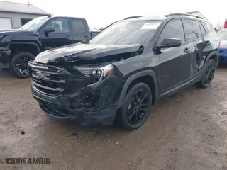 2020 GMC Terrain SLE with VIN 3GKALMEV8LL203608, listed as a IAAI auction lot 41478222 with 110,042 mi miles. Bid and sale history available at carsss.com. Image 6.